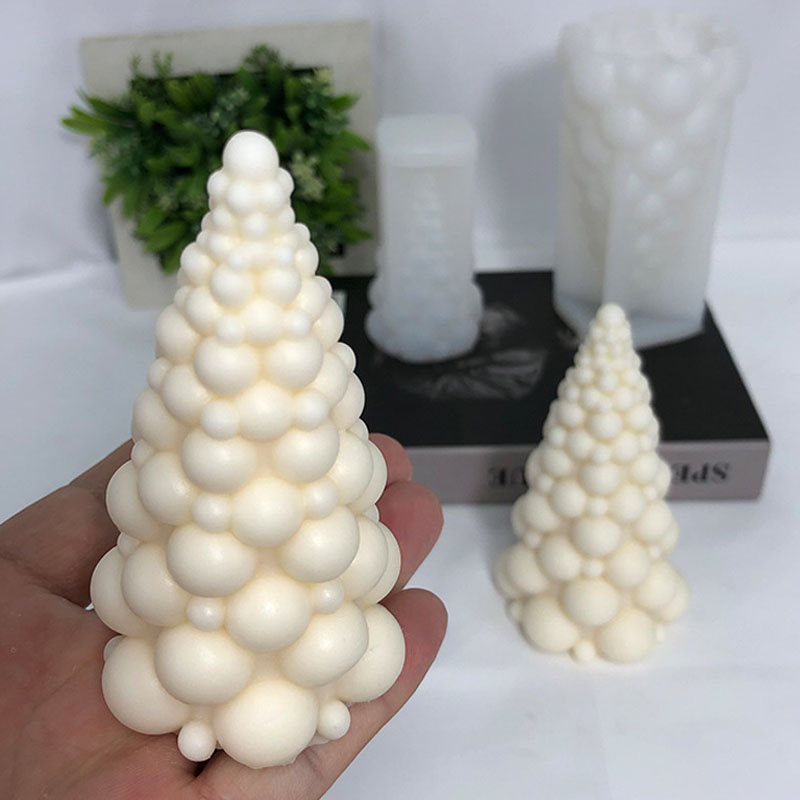 Soap Making Diy Kit - 3D Bubble Christmas Tree Silicone Candle