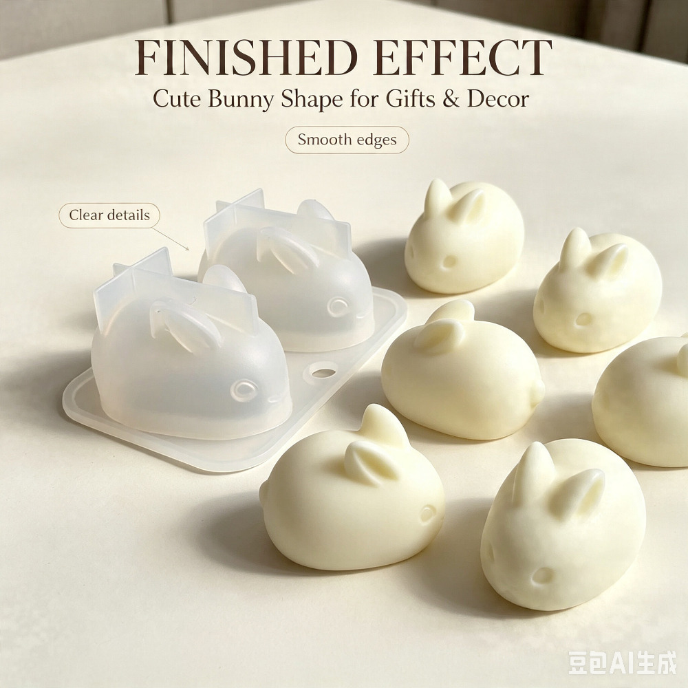 3D Mini Rabbit Silicone Mold F - đánh giá và giá Soap Making Instructions