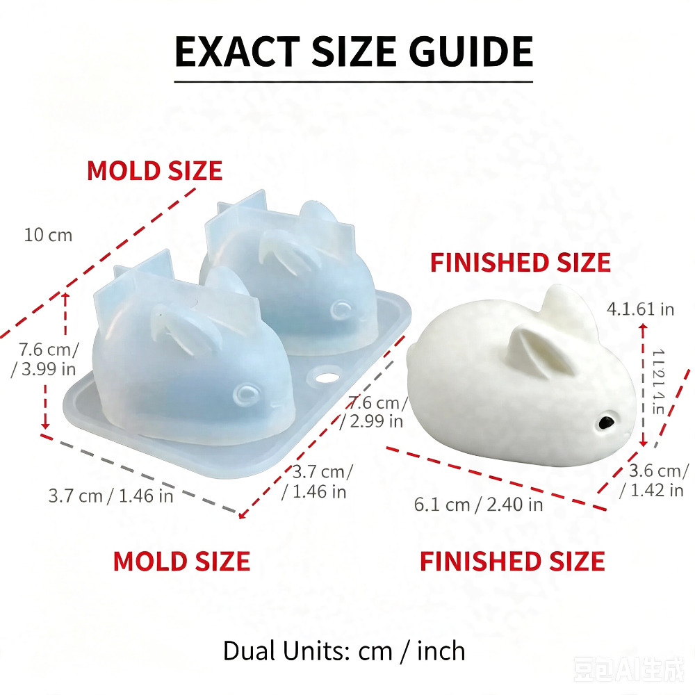 3D Mini Rabbit Silicone Mold F - đánh giá và giá Soap Making Instructions