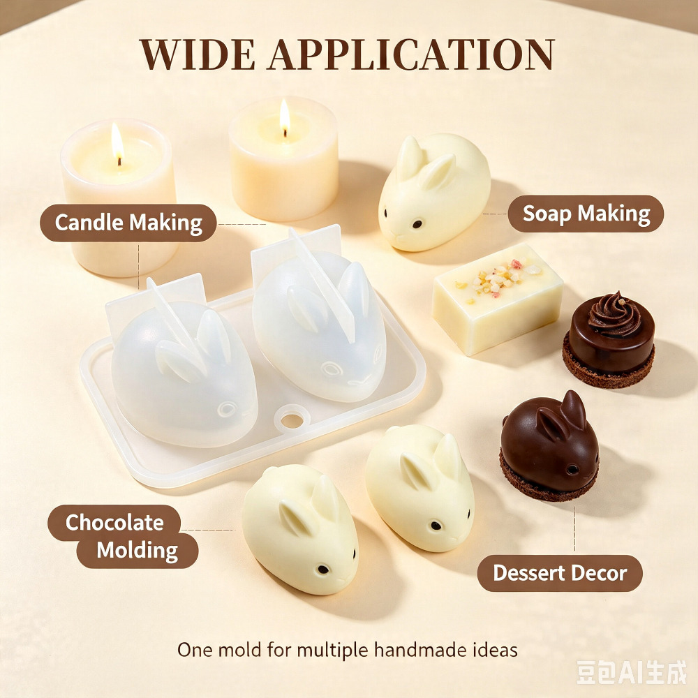 3D Mini Rabbit Silicone Mold F - đánh giá và giá Soap Making Instructions