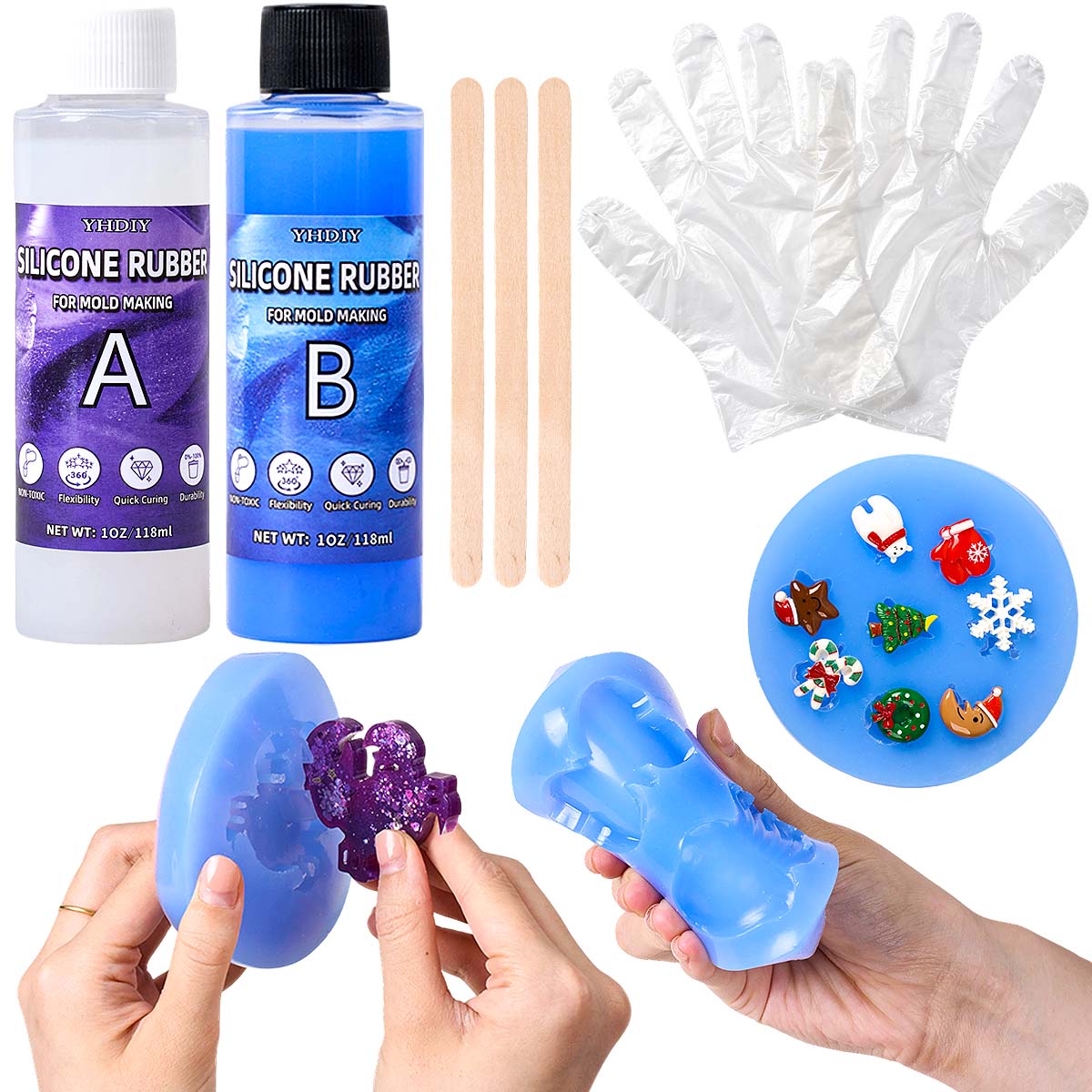 118ml/296ml Silicone Mold Maki - đánh giá và giá Soap Making Diy Kit