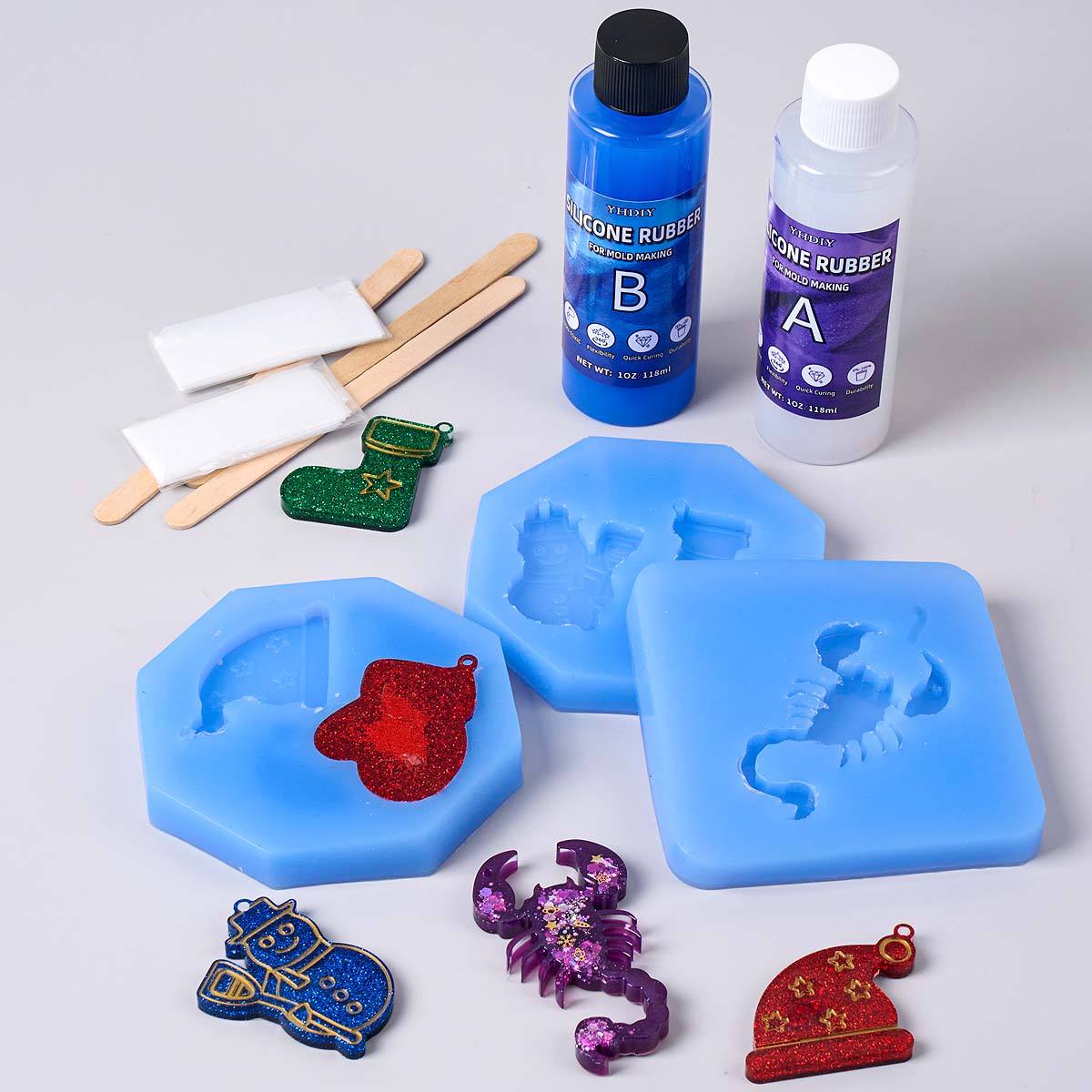 118ml/296ml Silicone Mold Maki - đánh giá và giá Soap Making Diy Kit