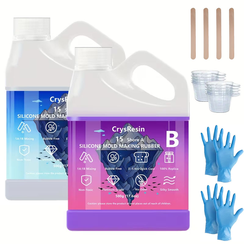 500ml 2 Bottles Liquid Silicon - đánh giá và giá Soap Making Diy Kit
