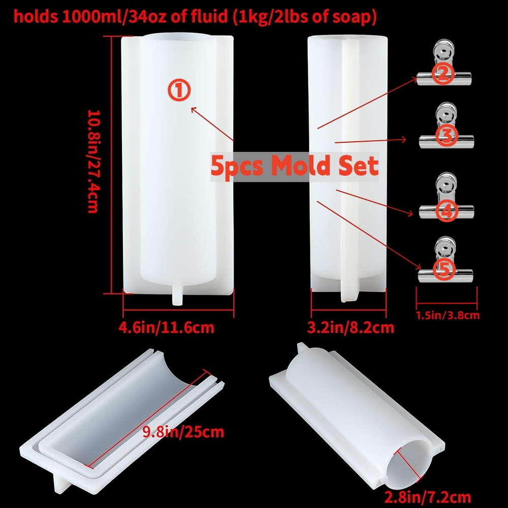 Big Cylinder Tube Soap Mold wi - đánh giá và giá Soap Making Instructions
