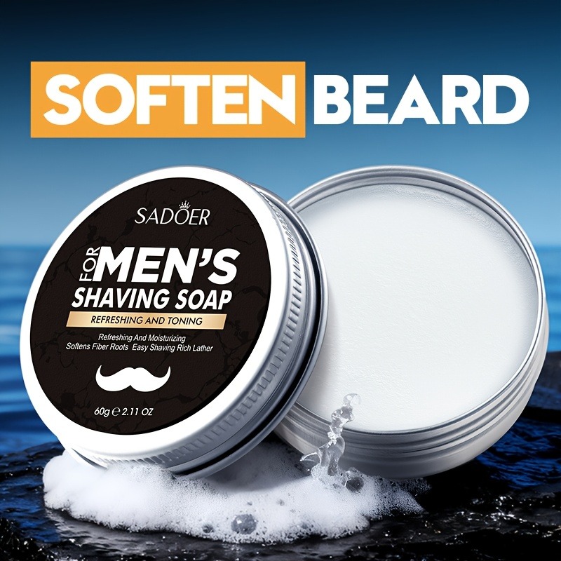 60g Men's Shaving Soap Contain - đánh giá và giá Soap Making Ins