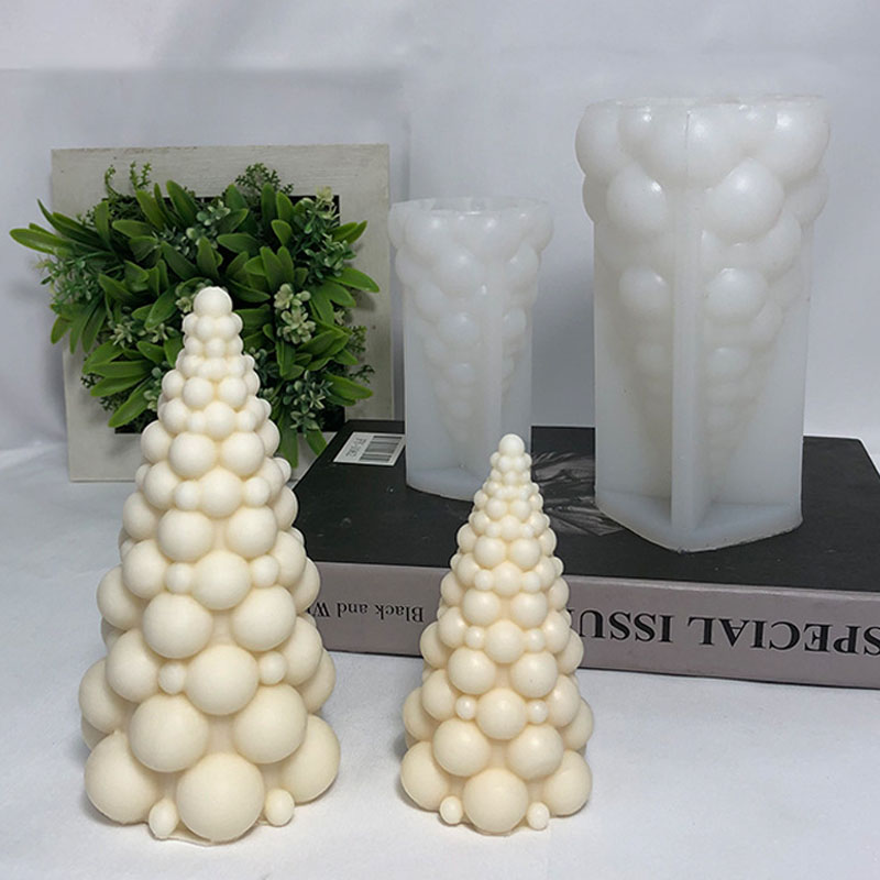 3D Bubble Christmas Tree Silic - đánh giá và giá Soap Making Diy Kit
