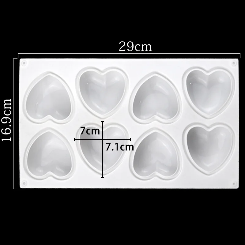 Love Heart Silicone Soap Mold  - đánh giá và giá Soap Making Diy Kit