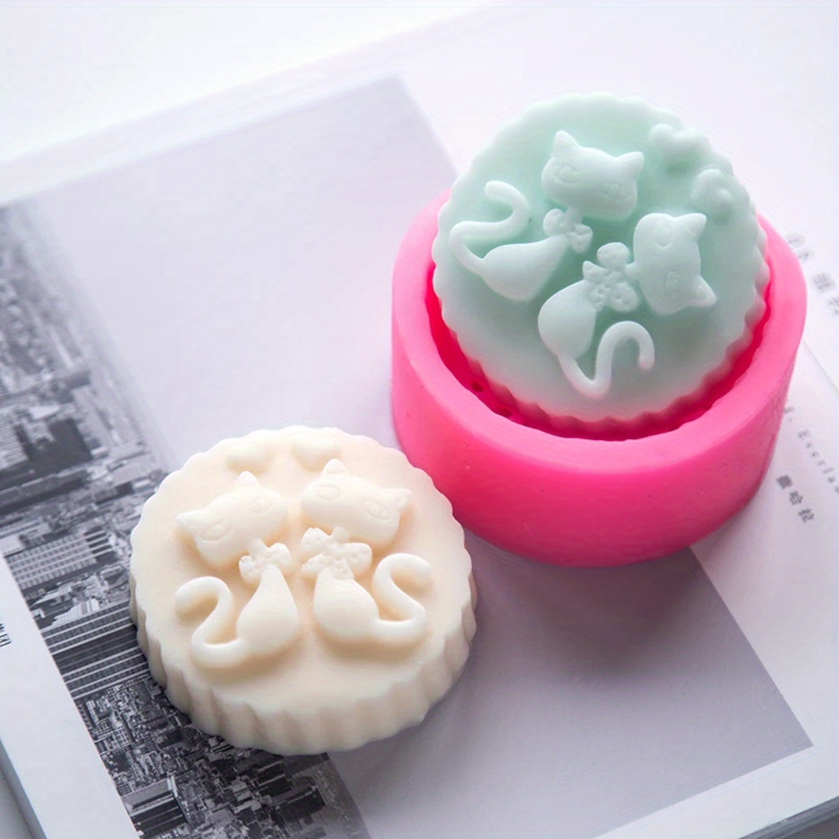 1-Piece Silicone Cat Soap Mold - đánh giá và giá Soap Making Instructions