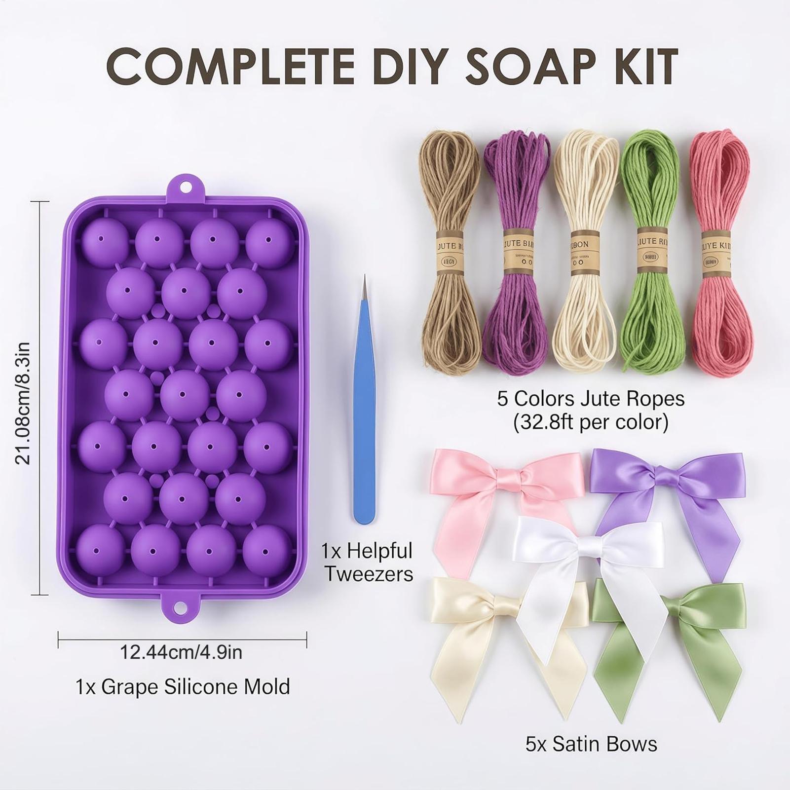 Grape Soap Mold Easy-Release F - đánh giá và giá Soap Making Diy Kit