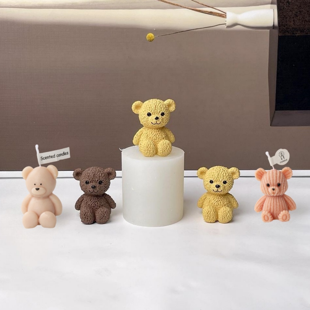 3D Cute Bear Candle Making Mou - đánh giá và giá Soap Making Gifts