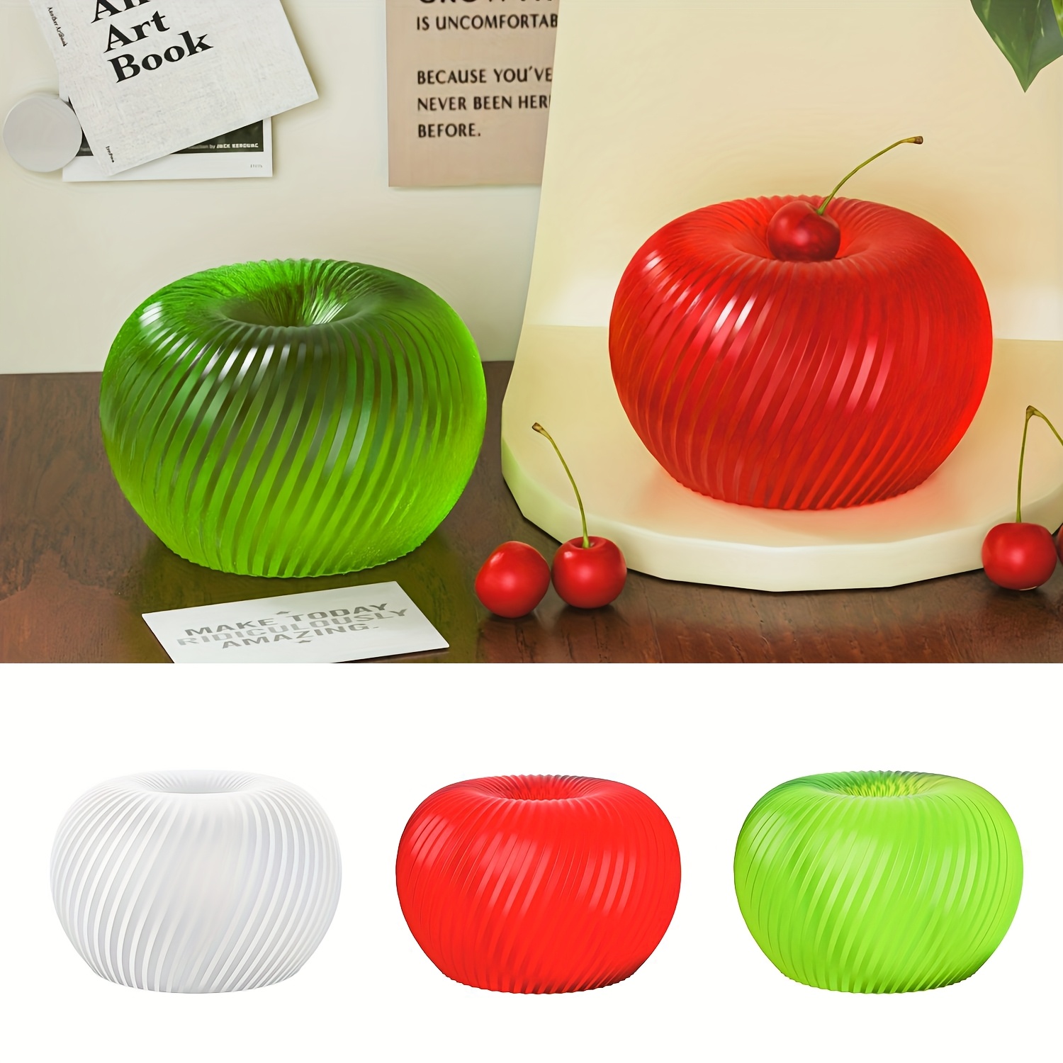 A trendy red apple silicone mo - đánh giá và giá Soap Making Ins