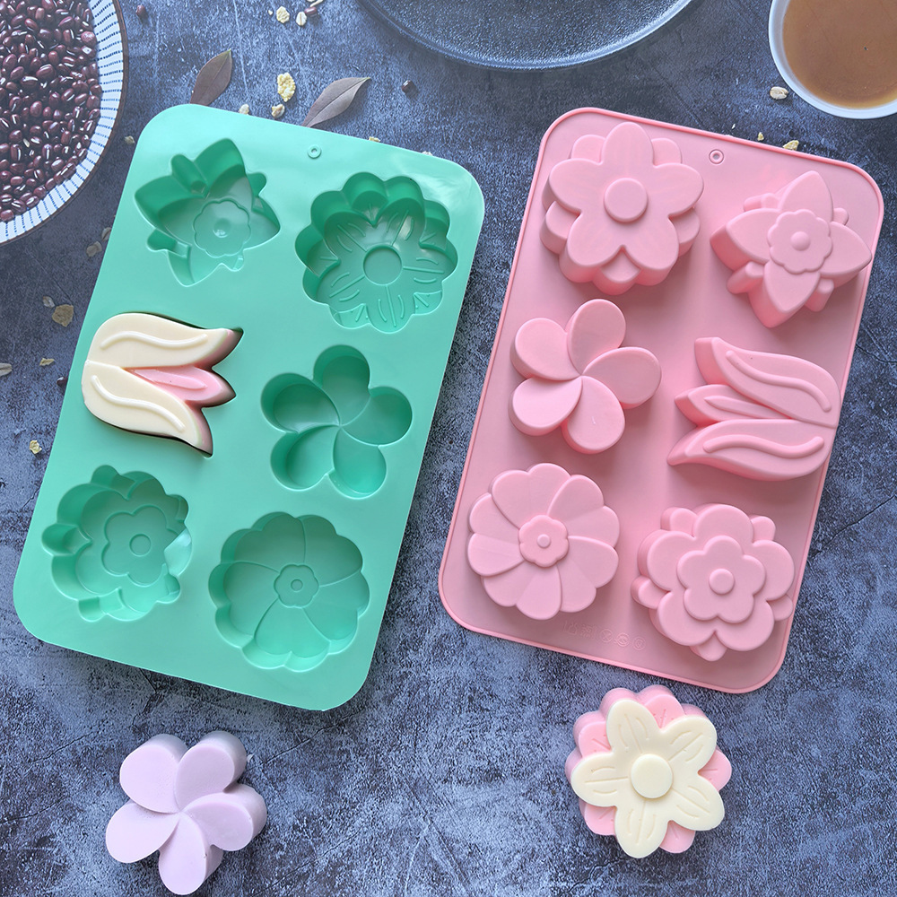 kinds Flower Silicone Molds Di - đánh giá và giá Soap Making Instructions