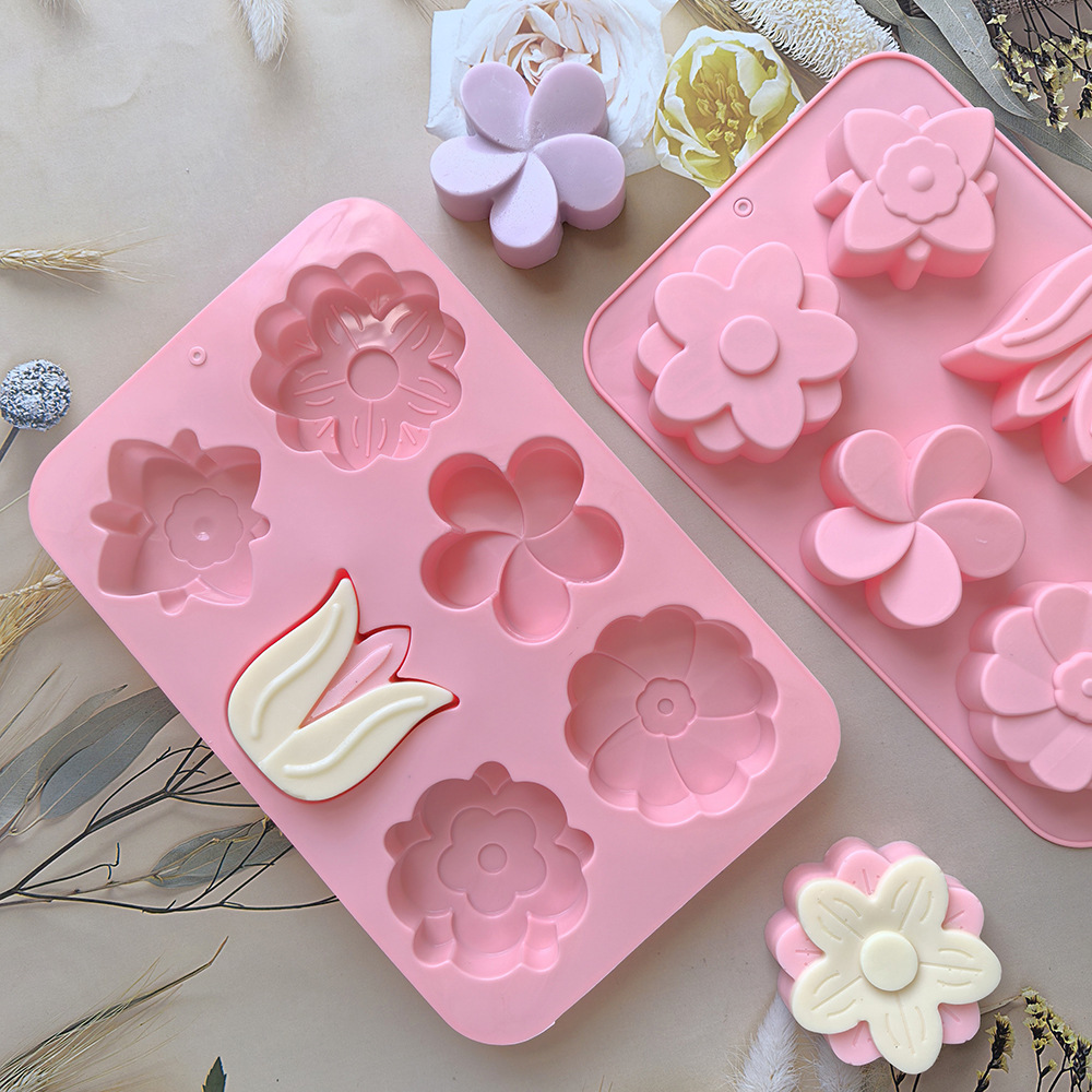 kinds Flower Silicone Molds Di - đánh giá và giá Soap Making Instructions