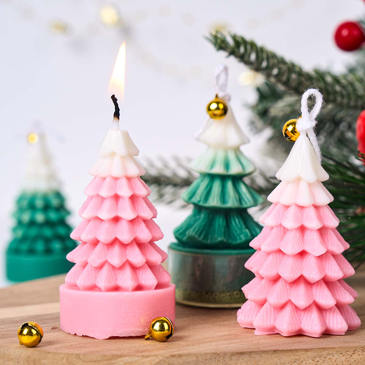 3D Christmas Tree Silicone Can - đánh giá và giá Soap Making Gifts